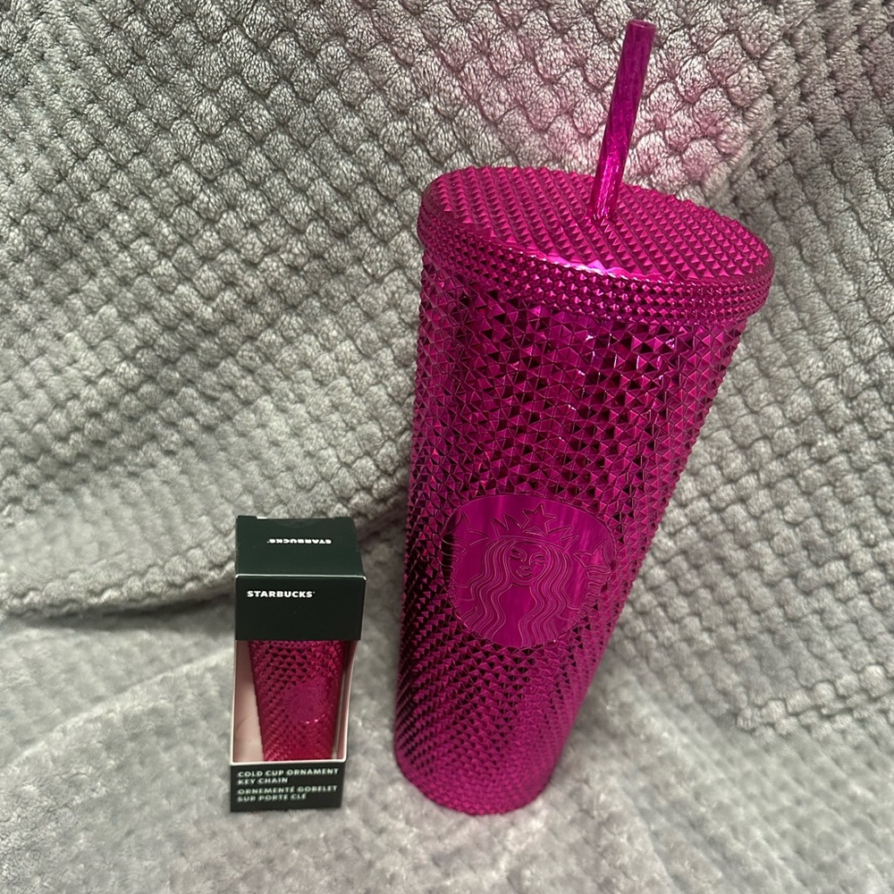 starbucks tumbler & matching keychain